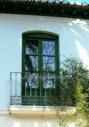 Balcn del dormitorio de Federico Garca Lorca en la casa de la Huerta de San Vicente