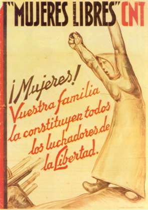 Cartel de "Mujeres Libertarias"