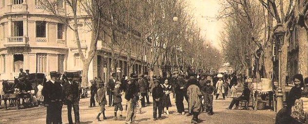 Paseo del Prncipe Alfonso XIII. Une la Puerta de Purchena con el Puerto de Almera